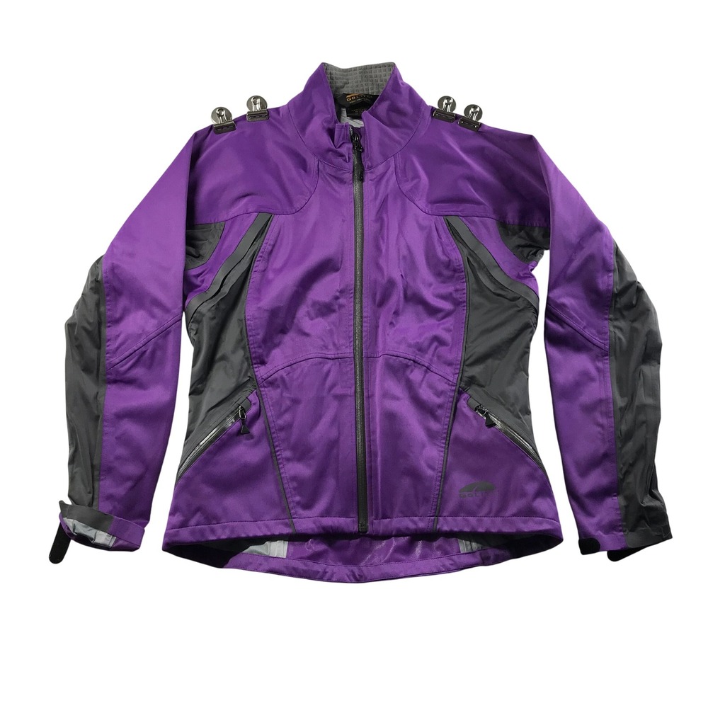 GoLite Womens Softshell Jacket Purple Grey Full Zip Technical Outdoor Large